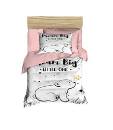 L'essentiel linge de maison Juego de funda nórdica PH136 Rosa, Blanco y Negro